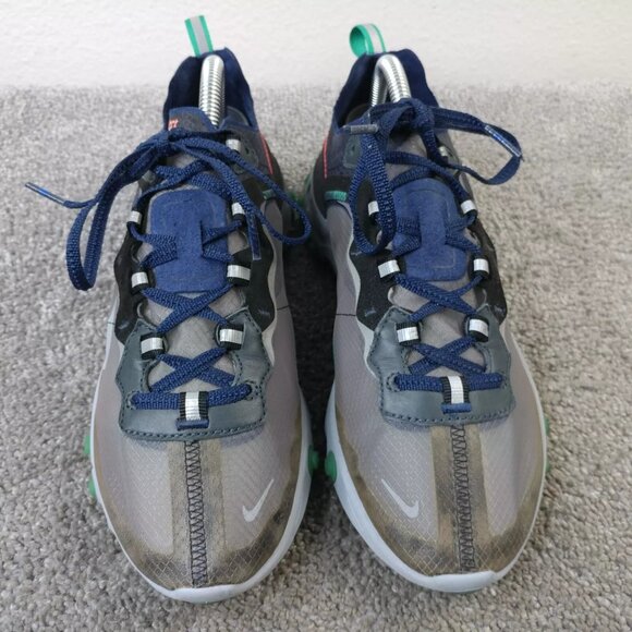 Nike React Element 87 Mens Size 7.5 Running Shoes AQ1090-005 Neptune Green 2018 - Picture 6 of 10